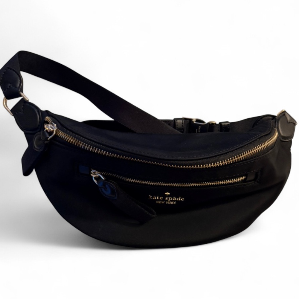 Kate Spade New York Black/Gold Chelsea Belt Bag